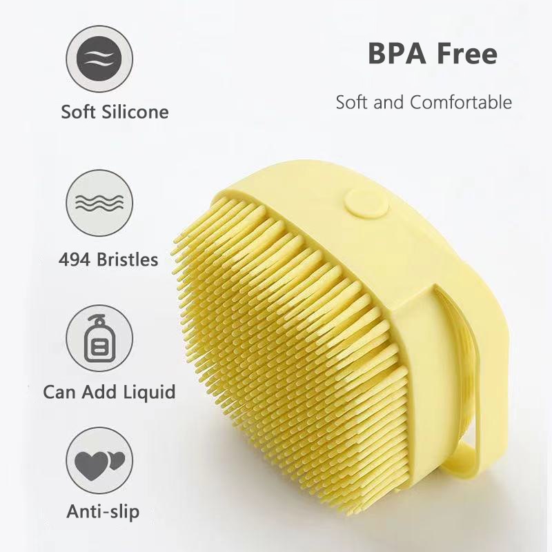 Pet Bath Brush Shampoo Massage Brush Soft Silicone Puppy Cat Comb