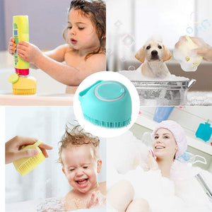 Pet Bath Brush Shampoo Massage Brush Soft Silicone Puppy Cat Comb Pet Dog Cleaning Brush for Dog Cat Shower Grooming Tool