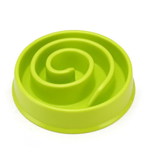 Pet Slow Eating Dog Bowl Slow Feeder Dog Food Bowl Hard Plastic Dog Slow Feeder Cat Pet Feeder NonSlip Anti Gulping Feeder Bowl